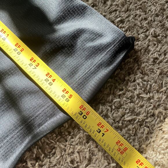 NIKE DRI-FIT BLACK MEN'S POLO T-shirt Size XL Mesh 3 button - Picture 7 of 8